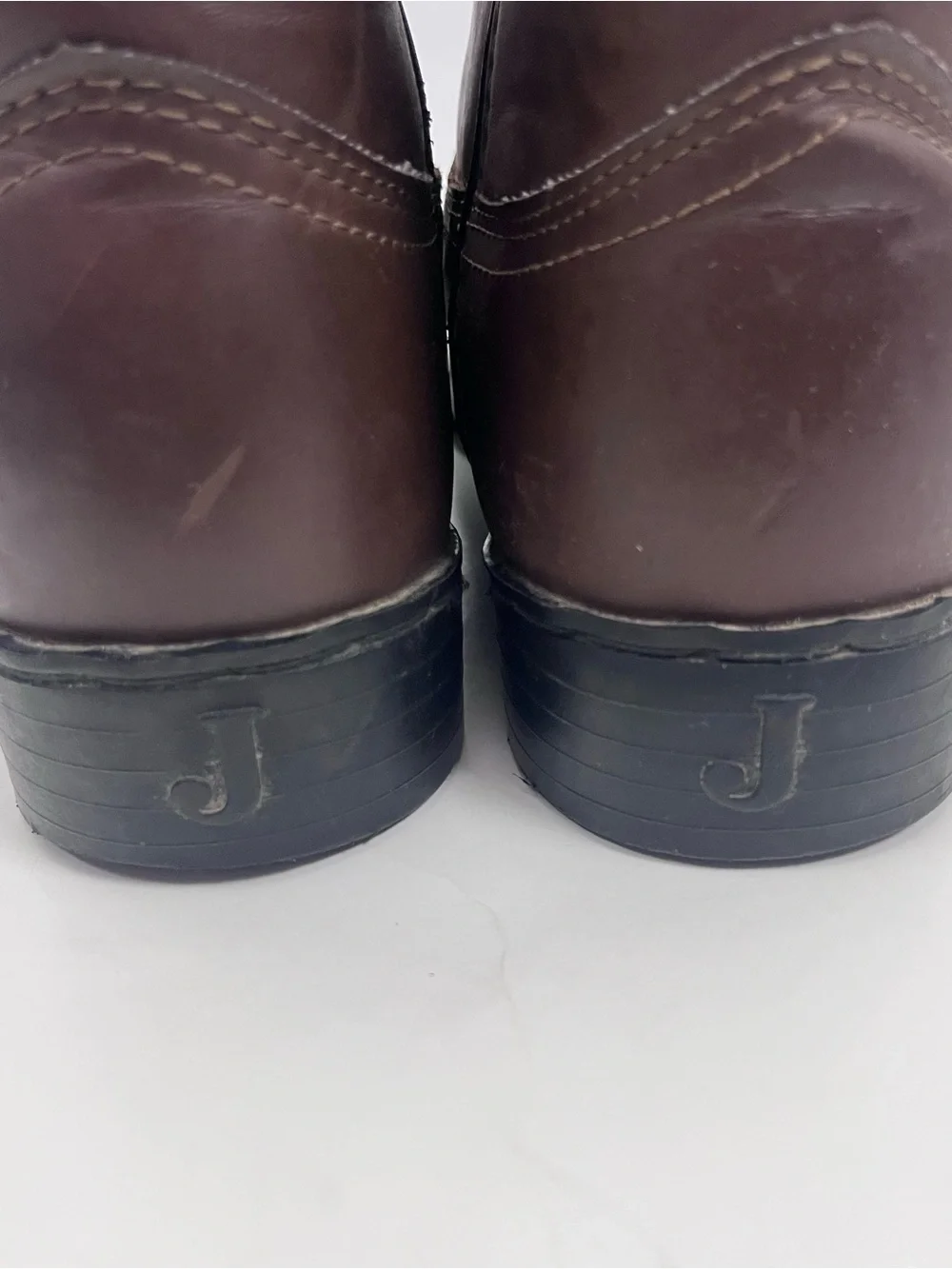 JUSTIN Men’s Basics Brown Slip On Cowboy Boots SIZES 7D/7.5D Cowboy Rancher
